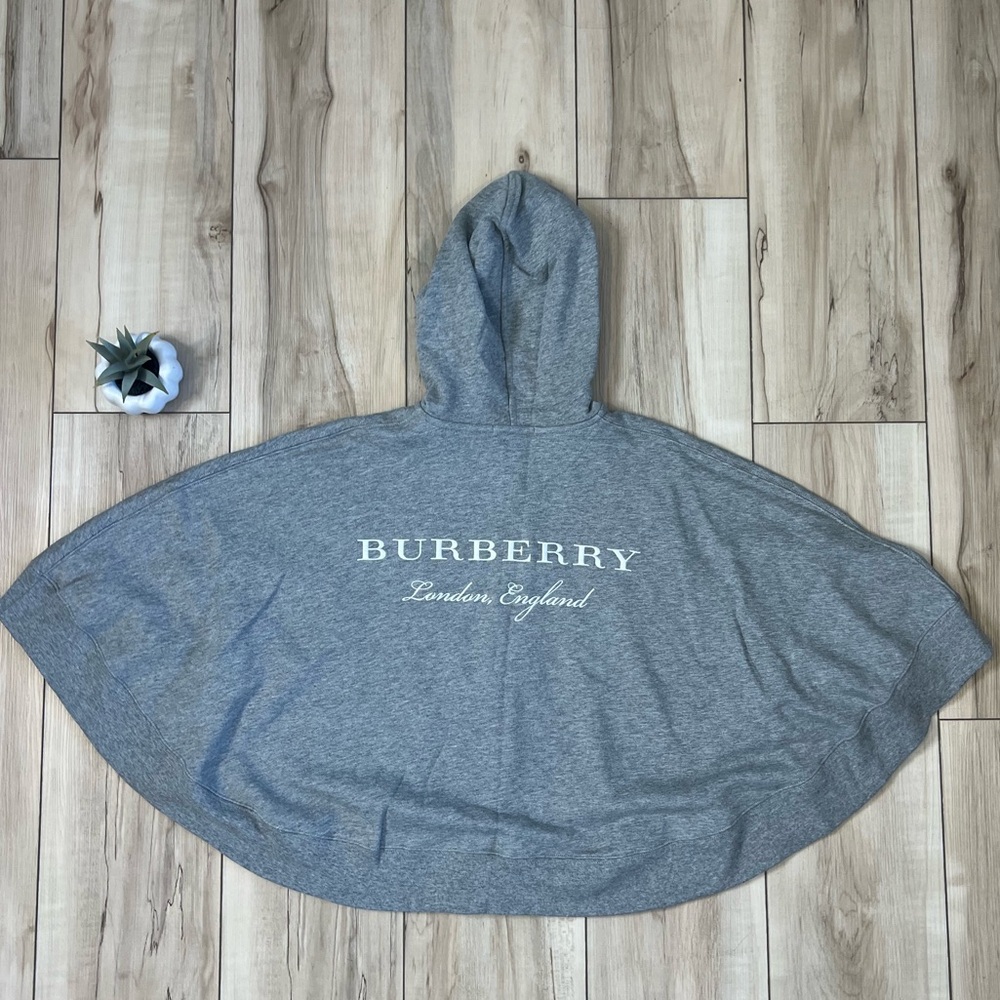 Burberry Kids Hooded Poncho Size M